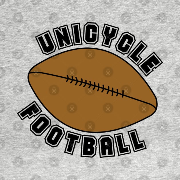 Unicycle Football Text by Barthol Graphics